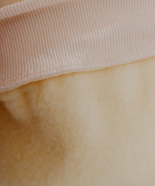 PUAL CE CIN（ピュアルセシン）の「フロッキープリントハーフジップ裏起毛スウェット（スウェット・レディース・グレー/チャコールグレー/アイボリー・FREE）」の9枚目の写真