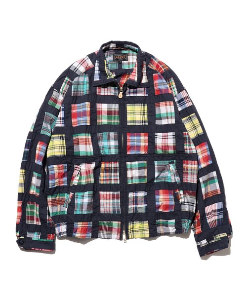 BEAMS PLUS(ビームスプラス)の「Short Blouson Window Patchwork Madras(ブルゾン・メンズ・ネイビー・MEDIUM/LARGE)」の6枚目の写真