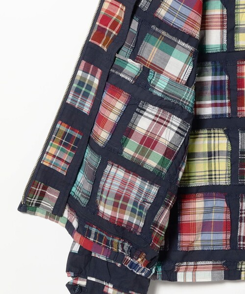 BEAMS PLUS(ビームスプラス)の「Short Blouson Window Patchwork Madras(ブルゾン・メンズ・ネイビー・MEDIUM/LARGE)」の11枚目の写真