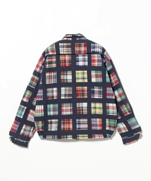 BEAMS PLUS(ビームスプラス)の「Short Blouson Window Patchwork Madras(ブルゾン・メンズ・ネイビー・MEDIUM/LARGE)」の12枚目の写真