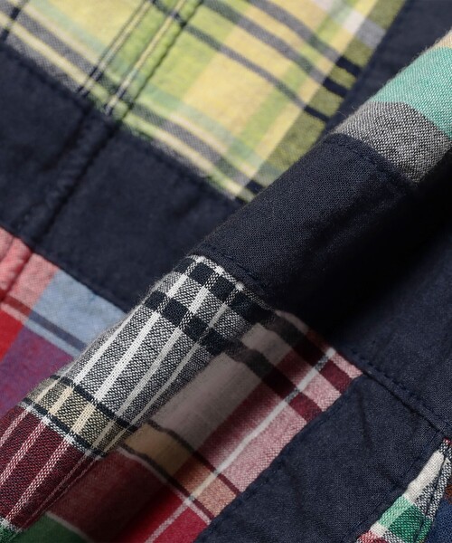 BEAMS PLUS(ビームスプラス)の「Short Blouson Window Patchwork Madras(ブルゾン・メンズ・ネイビー・MEDIUM/LARGE)」の13枚目の写真