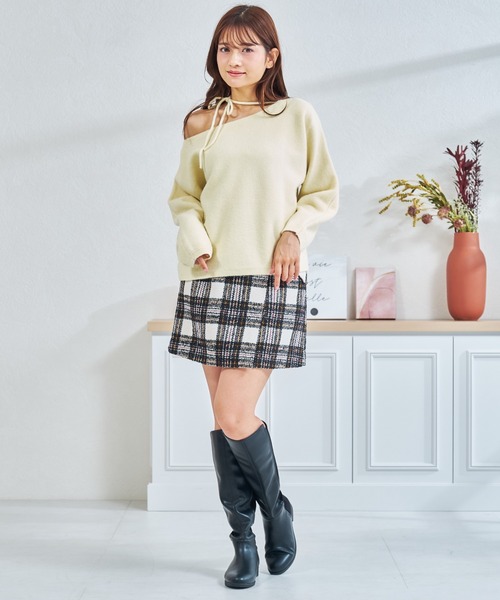 MISCH MASCH(ミッシュマッシュ)の「一部店舗限定 コンビ素材ストレートロングブーツ(ブーツ・レディース・ブラック・M/L)」の21枚目の写真