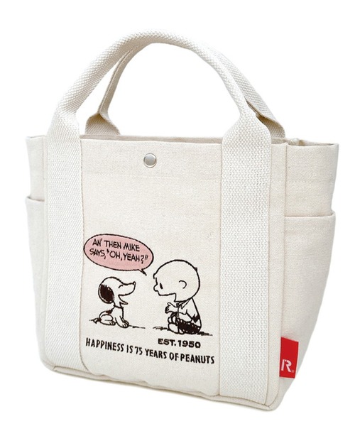 ROOTOTE（ルートート）の「ROOTOTE ルートート IP.デリ.Peanuts-0J（トートバッグ・レディース・アイボリー/カーキ/グレー・FREE）」の6枚目の写真