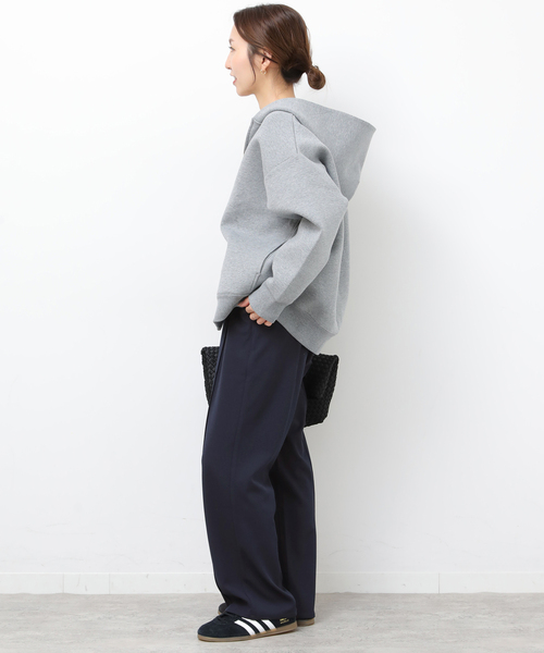 JOURNAL STANDARD relume(ジャーナルスタンダード レリューム)の「NONIRONジョーゼットワイドストレートパンツ(その他パンツ・レディース・ブラック/ネイビー・FREE)」の6枚目の写真