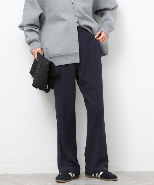 JOURNAL STANDARD relume(ジャーナルスタンダード レリューム)の「NONIRONジョーゼットワイドストレートパンツ(その他パンツ・レディース・ブラック/ネイビー・FREE)」の8枚目の写真