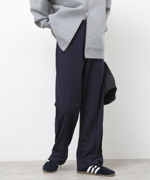 JOURNAL STANDARD relume(ジャーナルスタンダード レリューム)の「NONIRONジョーゼットワイドストレートパンツ(その他パンツ・レディース・ブラック/ネイビー・FREE)」の10枚目の写真