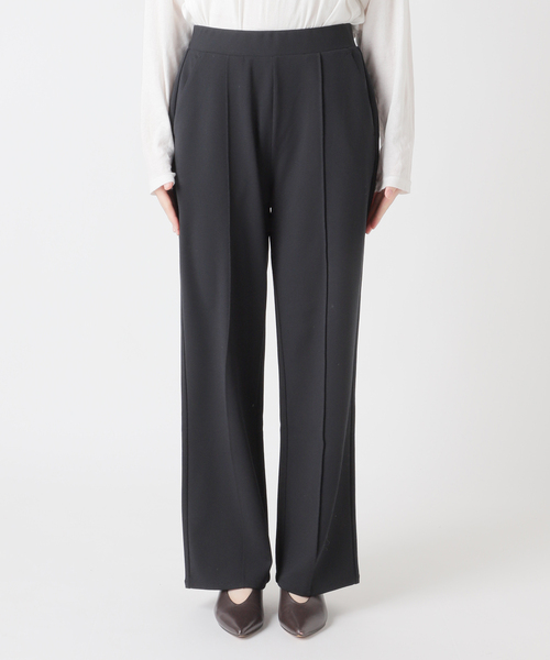 JOURNAL STANDARD relume(ジャーナルスタンダード レリューム)の「NONIRONジョーゼットワイドストレートパンツ(その他パンツ・レディース・ブラック/ネイビー・FREE)」の13枚目の写真
