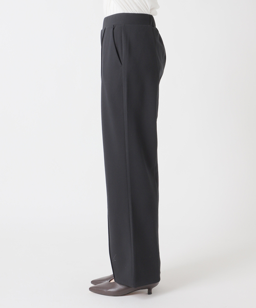 JOURNAL STANDARD relume(ジャーナルスタンダード レリューム)の「NONIRONジョーゼットワイドストレートパンツ(その他パンツ・レディース・ブラック/ネイビー・FREE)」の14枚目の写真