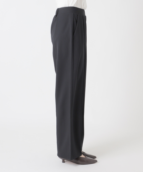 JOURNAL STANDARD relume(ジャーナルスタンダード レリューム)の「NONIRONジョーゼットワイドストレートパンツ(その他パンツ・レディース・ブラック/ネイビー・FREE)」の16枚目の写真