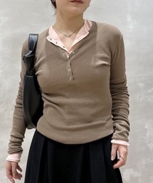 STYLEMIXER（スタイルミキサー）の「【ベストセラー】ヘンリーネックシアーニット（ニット/セーター）」