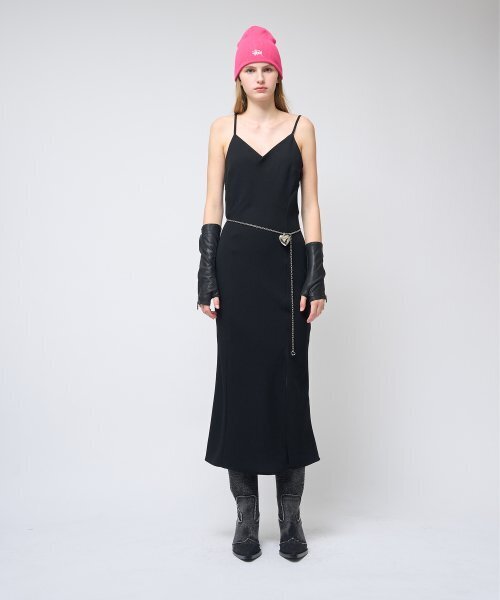 320SHOWROOM(320ショールーム)の「Feminine line Sleeveless Slit Long dress Black(ワンピース・レディース・その他・SMALL)」の1枚目の写真