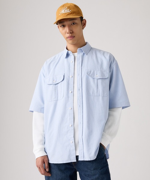 Levi's(リーバイス)の「Levi's/リーバイス パシフィカ ルーズシャツ(シャツ/ブラウス・メンズ・ブルー・XL/L/M/S)」の10枚目の写真