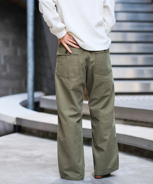 FRAMeWORK（フレームワーク）の「ライトミリタリースラブベイカーパンツ（カーゴパンツ・レディース・ピンク系その他/オリーブ・40/38/36）」の8枚目の写真