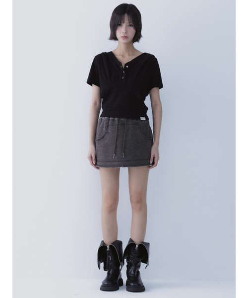 SETSETSET(セットセットセット)の「ヘイズ スカートパンツ カーキ(その他パンツ・レディース・その他・ONE SIZE)」の3枚目の写真