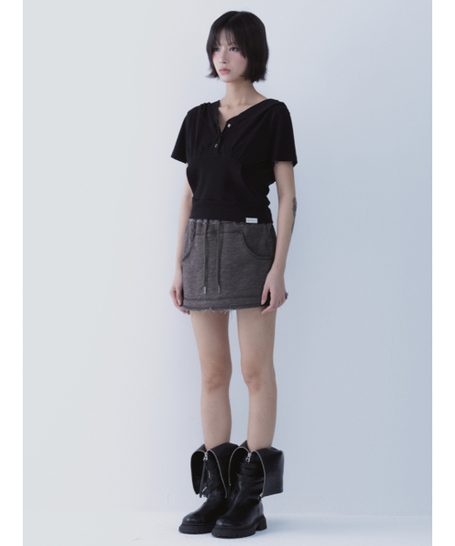 SETSETSET(セットセットセット)の「ヘイズ スカートパンツ カーキ(その他パンツ・レディース・その他・ONE SIZE)」の4枚目の写真