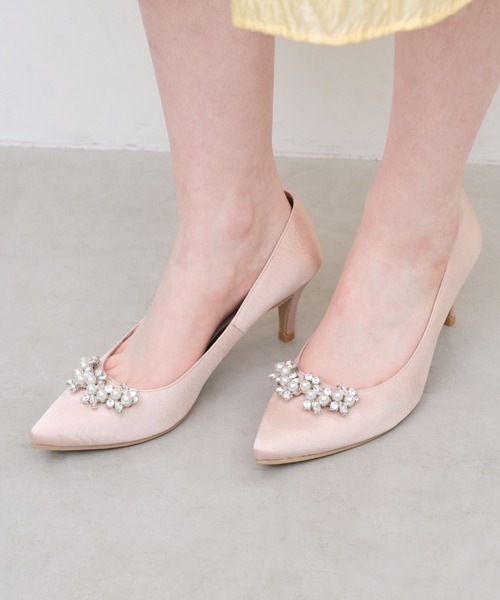 Launa lea(ラウナレア)の「【26春夏新作】パールビジューパンプス(0619)(パンプス・レディース・ライトグレー/ブルー系その他/ピンクベージュ/ブラック系その他・22.5cm/22.0cm/24.0cm/23.5cm/23.0cm/25.5cm/25.0cm/24.5cm)」の4枚目の写真