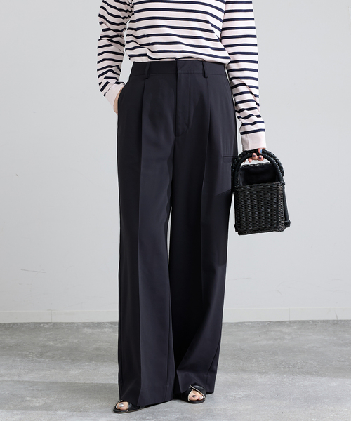 IENA（イエナ）の「ハイツイストツイルスラックス（スラックス・レディース・アイボリー/ブラウン/ネイビー・34/36/38/40）」の5枚目の写真