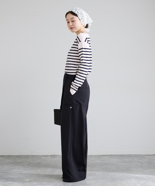 IENA（イエナ）の「ハイツイストツイルスラックス（スラックス・レディース・アイボリー/ブラウン/ネイビー・34/36/38/40）」の7枚目の写真