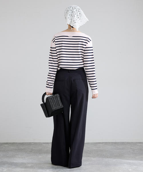 IENA（イエナ）の「ハイツイストツイルスラックス（スラックス・レディース・アイボリー/ブラウン/ネイビー・34/36/38/40）」の8枚目の写真