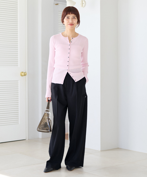 IENA（イエナ）の「ハイツイストツイルスラックス（スラックス・レディース・アイボリー/ブラウン/ネイビー・34/36/38/40）」の14枚目の写真