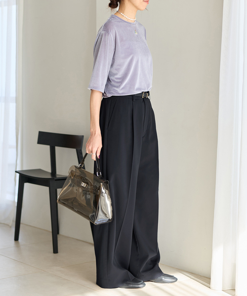 IENA（イエナ）の「ハイツイストツイルスラックス（スラックス・レディース・アイボリー/ブラウン/ネイビー・34/36/38/40）」の20枚目の写真