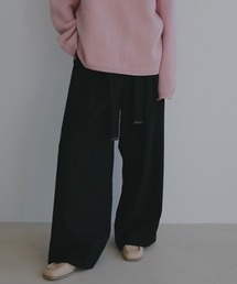 ベルテッドタックワイドパンツ