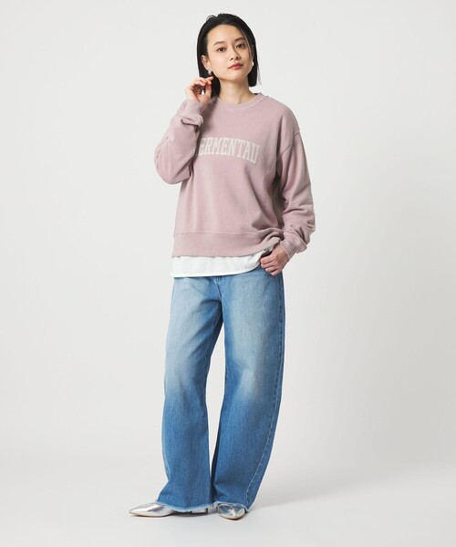 A DAY IN THE LIFE UNITED ARROWS(アデイインザライフユナイテッドアローズ)の「エアリー ロゴ スウェット <A DAY IN THE LIFE>(スウェット・レディース・ライトグレー/ネイビー/ライトピンク・FREE)」の5枚目の写真