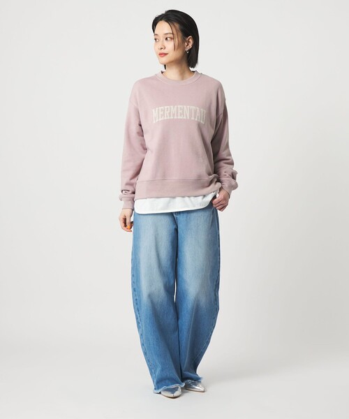 A DAY IN THE LIFE UNITED ARROWS(アデイインザライフユナイテッドアローズ)の「エアリー ロゴ スウェット <A DAY IN THE LIFE>(スウェット・レディース・ライトグレー/ネイビー/ライトピンク・FREE)」の6枚目の写真