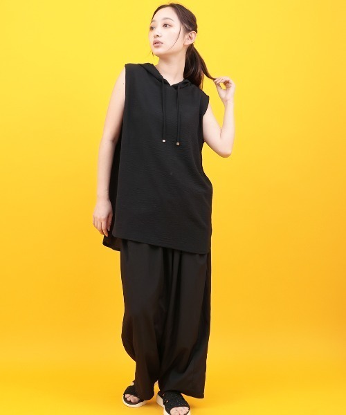 チチカカ（チチカカ）の「Orale! フーディータンクトップ（タンクトップ・レディース・ブラック/ホワイト/オレンジ・FREE）」の5枚目の写真