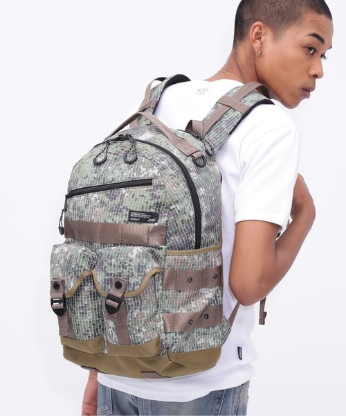 AVIREX（アヴィレックス）の「《直営店限定》REFLECT RIP RUCKSACK / リフレクト リップ リュックサック / AVIREX / アヴィレックス（バックパック/リュック・メンズ・グリーン系カモフラージュ/ブラック・FREE）」の7枚目の写真