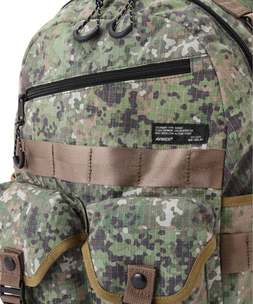 AVIREX（アヴィレックス）の「《直営店限定》REFLECT RIP RUCKSACK / リフレクト リップ リュックサック / AVIREX / アヴィレックス（バックパック/リュック・メンズ・グリーン系カモフラージュ/ブラック・FREE）」の13枚目の写真