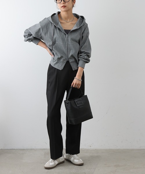 COLONY 2139(コロニートゥーワンスリーナイン)の「4WAYストレッチダブルジップパーカー(パーカー・レディース・インディゴブルー/ブラック/グレー・FREE)」の20枚目の写真