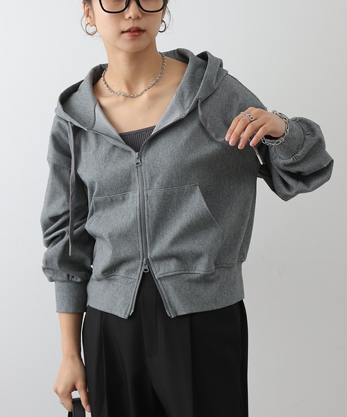 COLONY 2139(コロニートゥーワンスリーナイン)の「4WAYストレッチダブルジップパーカー(パーカー・レディース・インディゴブルー/ブラック/グレー・FREE)」の13枚目の写真