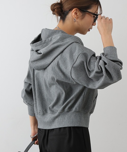 COLONY 2139(コロニートゥーワンスリーナイン)の「4WAYストレッチダブルジップパーカー(パーカー・レディース・インディゴブルー/ブラック/グレー・FREE)」の15枚目の写真