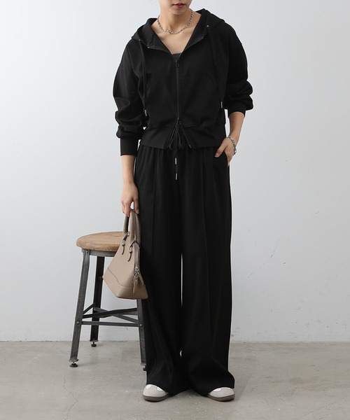 COLONY 2139(コロニートゥーワンスリーナイン)の「4WAYストレッチダブルジップパーカー(パーカー・レディース・インディゴブルー/ブラック/グレー・FREE)」の10枚目の写真