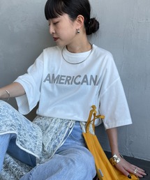 AMERICANA | 【WEB先行予約】[Americana/アメリカーナ] 別注 AMERICANA ショート丈 プリントTシャツ(Tシャツ/カットソー)