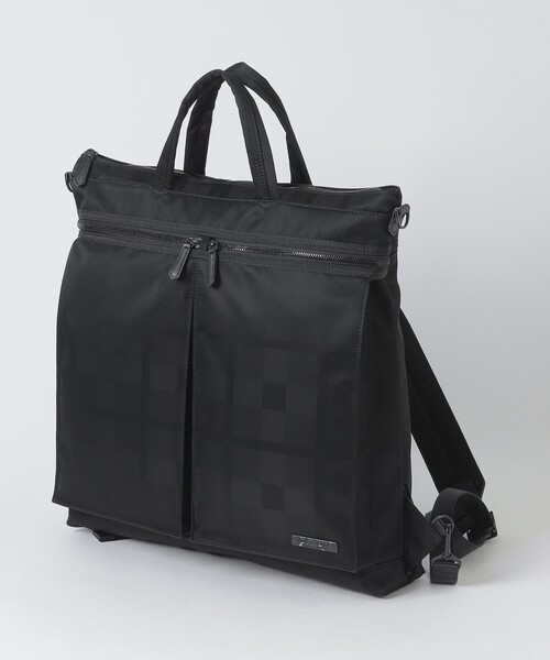 BLACK LABEL CRESTBRIDGE(ブラックレーベル・クレストブリッジ)の「BLACK of BLACKs ヘルメットトートバッグ(トートバッグ・メンズ・ブラック・FREE)」の6枚目の写真