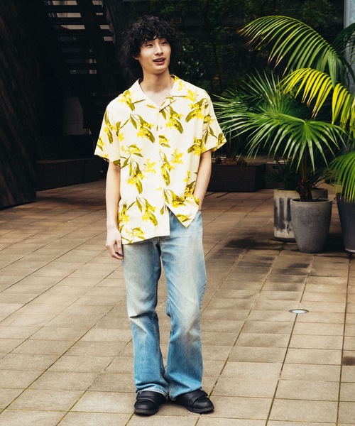 TCSS(ティーシーエスエス)の「SS SHIRT/TCSS/ティーシーエスエス オープンカラーシャツ 半袖 開襟シャツ アロハシャツ 総柄 ヴィンテージ サーフ リゾート(シャツ/ブラウス・メンズ・ホワイト/ブラック・LARGE/MEDIUM/X-LARGE)」の3枚目の写真