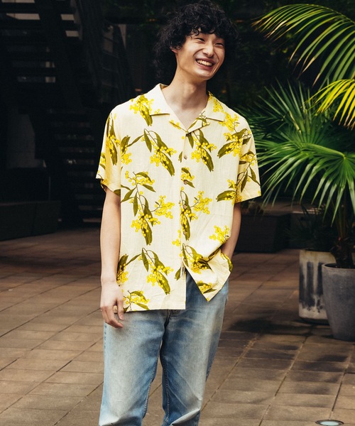 TCSS(ティーシーエスエス)の「SS SHIRT/TCSS/ティーシーエスエス オープンカラーシャツ 半袖 開襟シャツ アロハシャツ 総柄 ヴィンテージ サーフ リゾート(シャツ/ブラウス・メンズ・ホワイト/ブラック・LARGE/MEDIUM/X-LARGE)」の5枚目の写真