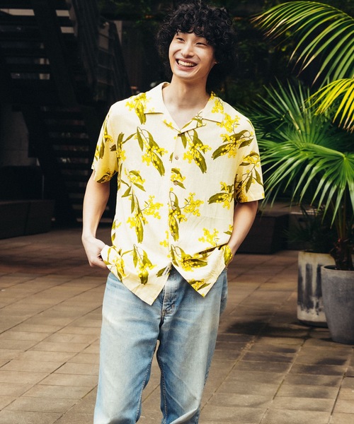 TCSS(ティーシーエスエス)の「SS SHIRT/TCSS/ティーシーエスエス オープンカラーシャツ 半袖 開襟シャツ アロハシャツ 総柄 ヴィンテージ サーフ リゾート(シャツ/ブラウス・メンズ・ホワイト/ブラック・LARGE/MEDIUM/X-LARGE)」の6枚目の写真