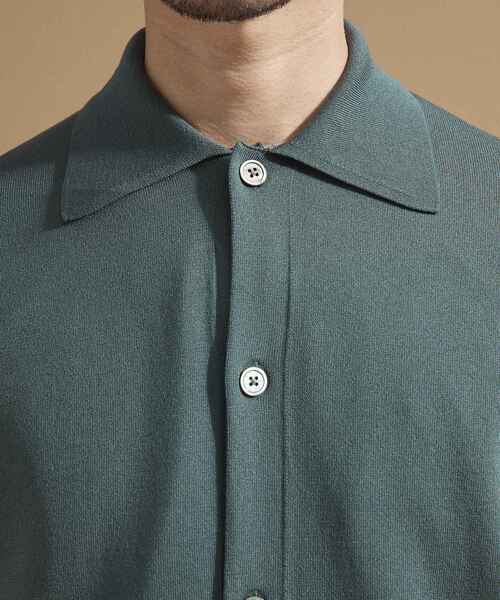 TAKEO KIKUCHI（タケオキクチ）の「ポロ ニットシャツ カーディガン（カーディガン/ボレロ・メンズ・ベージュ/ネイビー/ブラック/ダークグリーン・02/03）」の17枚目の写真