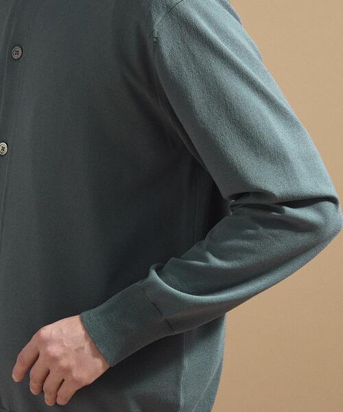 TAKEO KIKUCHI（タケオキクチ）の「ポロ ニットシャツ カーディガン（カーディガン/ボレロ・メンズ・ベージュ/ネイビー/ブラック/ダークグリーン・02/03）」の18枚目の写真