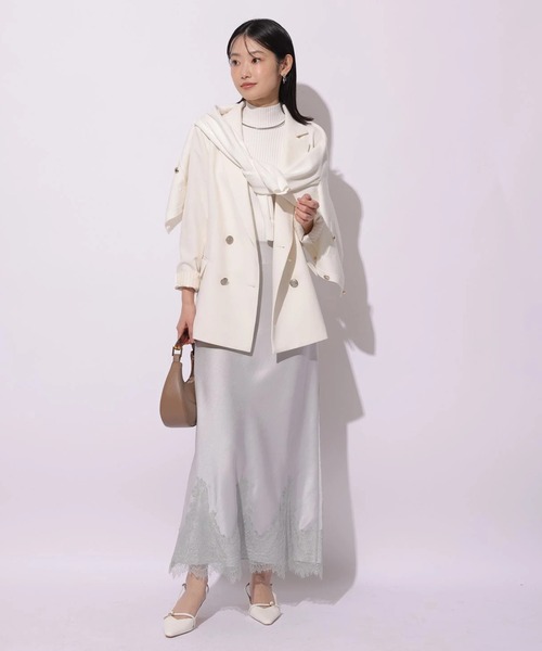 Mystrada（マイストラーダ）の「レース×サテンナロースカート（スカート・レディース・ピンク系その他/ベージュ系その他/ミント・38/36/34）」の13枚目の写真