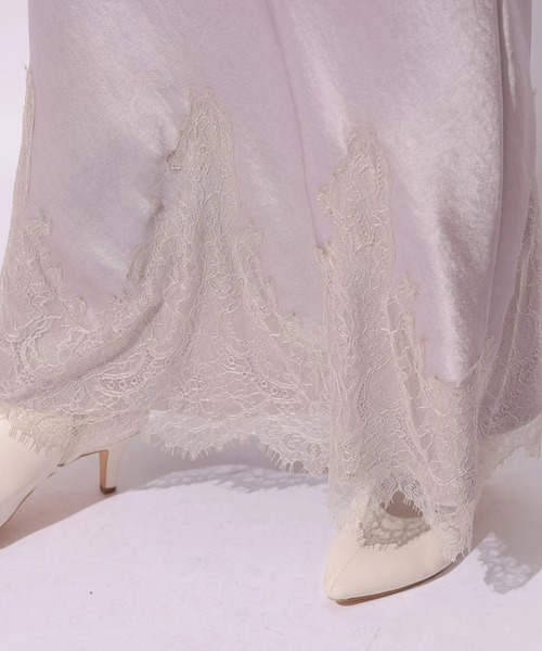 Mystrada（マイストラーダ）の「レース×サテンナロースカート（スカート・レディース・ピンク系その他/ベージュ系その他/ミント・38/36/34）」の20枚目の写真