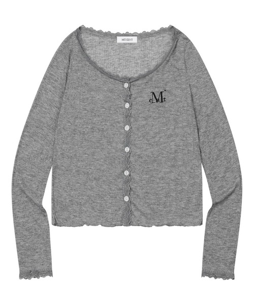 MUCENT（ムセント）の「MUCENT／DELLAレースカーディガン（カーディガン/ボレロ・レディース・ネイビー/グレー/ホワイト・FREE）」の12枚目の写真