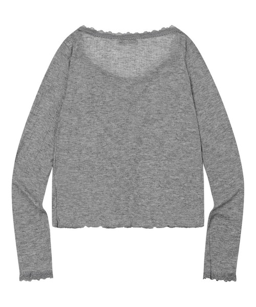 MUCENT（ムセント）の「MUCENT／DELLAレースカーディガン（カーディガン/ボレロ・レディース・ネイビー/グレー/ホワイト・FREE）」の13枚目の写真