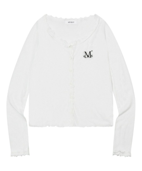 MUCENT（ムセント）の「MUCENT／DELLAレースカーディガン（カーディガン/ボレロ・レディース・ネイビー/グレー/ホワイト・FREE）」の5枚目の写真