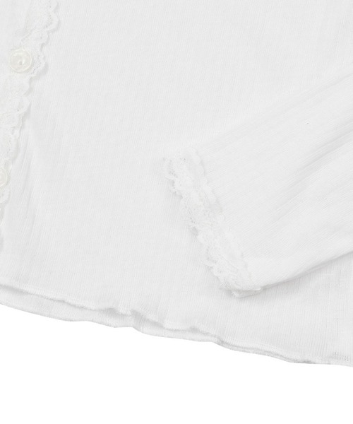 MUCENT（ムセント）の「MUCENT／DELLAレースカーディガン（カーディガン/ボレロ・レディース・ネイビー/グレー/ホワイト・FREE）」の7枚目の写真