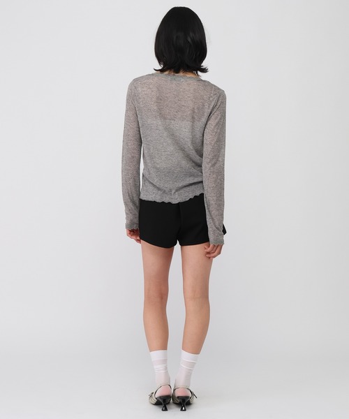 MUCENT（ムセント）の「MUCENT／DELLAレースカーディガン（カーディガン/ボレロ・レディース・ネイビー/グレー/ホワイト・FREE）」の19枚目の写真