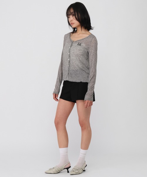 MUCENT（ムセント）の「MUCENT／DELLAレースカーディガン（カーディガン/ボレロ・レディース・ネイビー/グレー/ホワイト・FREE）」の18枚目の写真